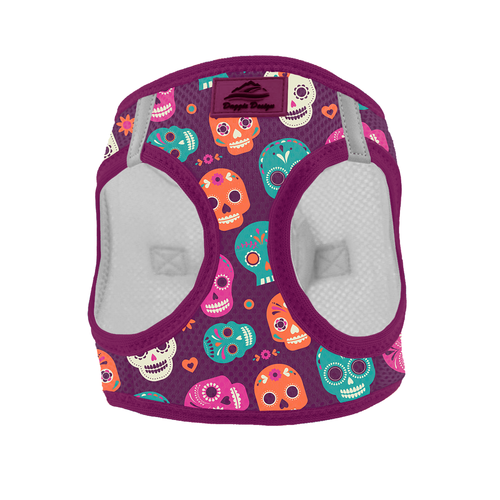 American River Choke Free Dog Harness Holiday Line - Sugar Skulls