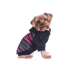 Safari Dog Hoodie - Pink & Black
