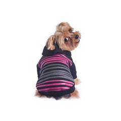 Safari Dog Hoodie - Pink & Black