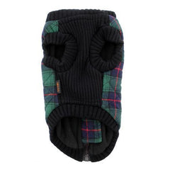 Fashion Bomber Check Dog Vest by Gooby - Green