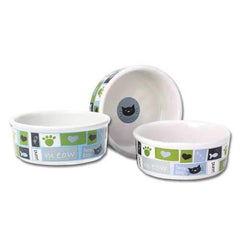 Meow Flair Cat Bowl - Blue