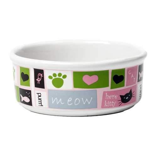 Meow Flair Cat Bowl - Pink
