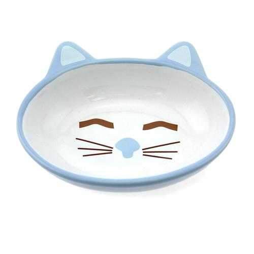 Sleepy Kitty Blue Cat Bowl