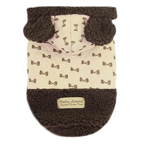Dobaz Bowtie Dog Hoodie - Khaki