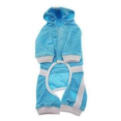 PuppyPAWer Terry Hoody Jumper by Dogo - Blue