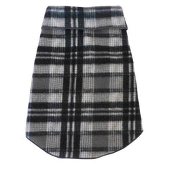 Plaid Dog Pullover - Gray and Black