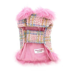 Aubrey Fur Coat Dog Harness - Pink