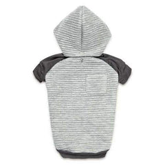 Zack and Zoey Elements Textured Stretch Dog Hoodie - Gray