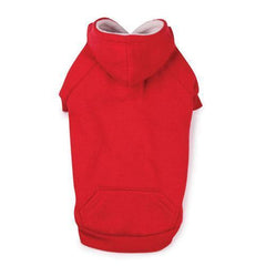Fleece Lined Dog Hoodie by Zack & Zoey - Tomato Red