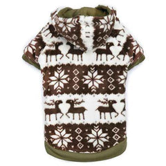 Zack and Zoey Forest Friends Reversible Dog Hoodie - Green