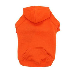 Basic Dog Hoodie - Vibrant Orange