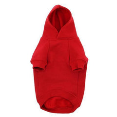 Basic Dog Hoodie - Tomato Red