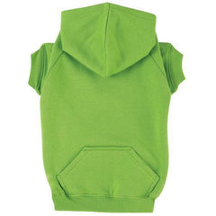 Basic Dog Hoodie - Parrot Green