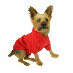 Basic Dog Hoodie - Tomato Red