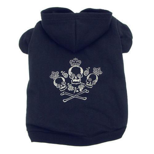 Crowned Crossbone Hoodies - Black