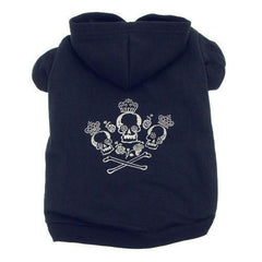 Crowned Crossbone Hoodies - Black