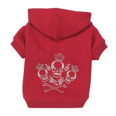 Crowned Crossbones Hoodies - Raspberry Sorbet