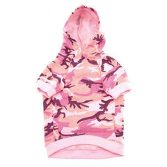 Camo Dog Hoodie - Pink