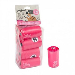 ZippyPaws Unscented Pick-Up Waste Bags - Pink/120