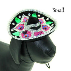 Sombrero Dog Hat - Black
