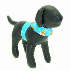 Hawaiian Print Dog Harness - Blue