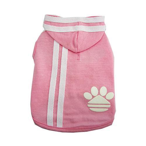 Pawdidas Dog Hoodie - Pink