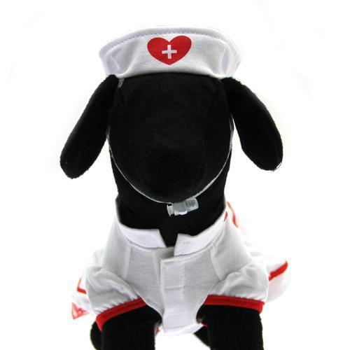 Sweet Heart Nurse Halloween Dog Costume