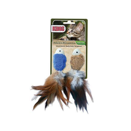 KONG Naturals Crinkle Fish Cat Toy