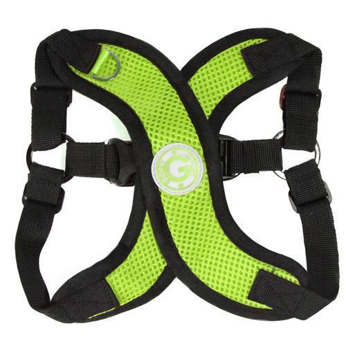 Gooby Comfort X Step-In Dog Harness - Lime Green