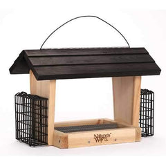 Hopper Feeder With Suet Cages