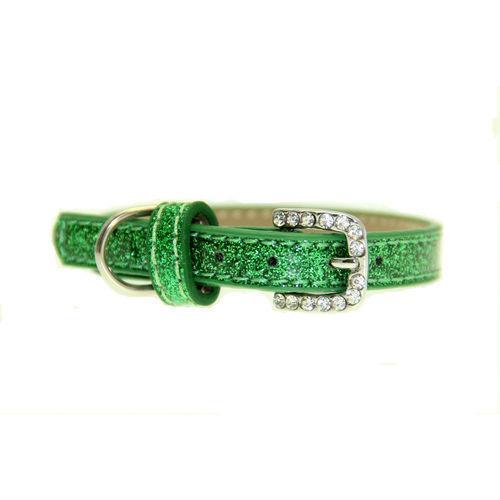 Confetti Ice Cream Dog Collar - Emerald Green