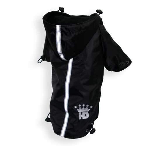 Puppagonia Crown Dog Rain Parka by Hip Doggie - Black