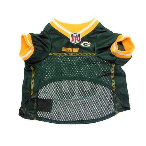 Green Bay Packers Officially Licensed Dog Jersey - Yellow Trim