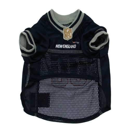 New England Patriots Officially Licensed Dog Jersey - Gray Trim