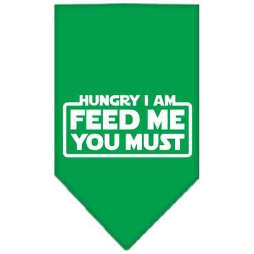 Hungry I am Dog Bandana - Green