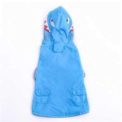 Shark Dog Raincoat by Dogo - Blue