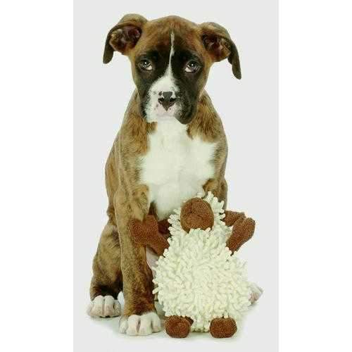 GoDog Fuzzy Wuzzy Sheep Dog Toy - Brown