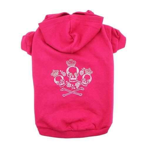 Crowned Crossbones Hoodies - Raspberry Sorbet