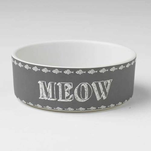 Chalk It Up Meow Cat Bowl