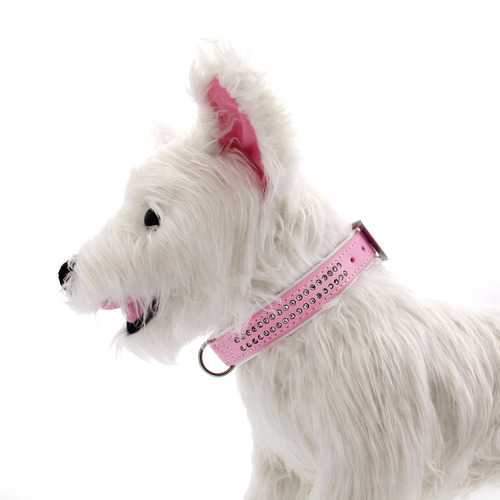 Sparkle Gemstone Dog Collar - Pink