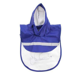 Rain Jacket with Reflective Strip - Blue