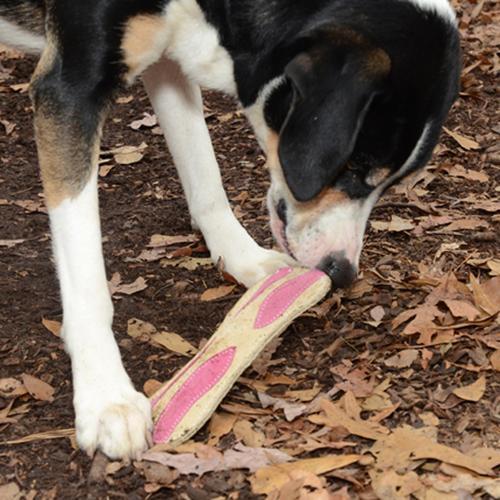 Leather Bacon Dog Toy