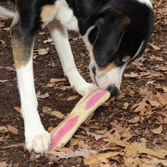 Leather Bacon Dog Toy