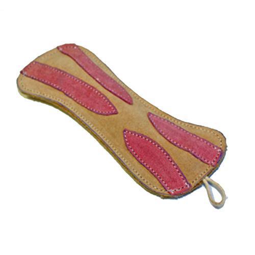 Leather Bacon Dog Toy