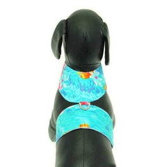 Hawaiian Print Dog Harness - Blue