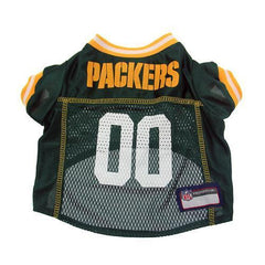 Green Bay Packers Officially Licensed Dog Jersey - Yellow Trim