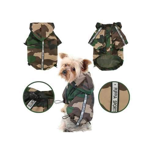 Base Jumper Raincoat Wind Breaker by Puppia - Camo