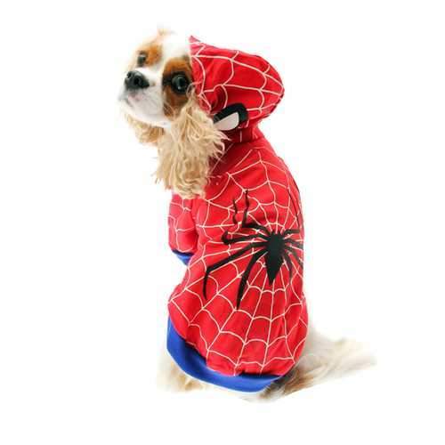 Superhero Dog Costume - Red Spider Dog