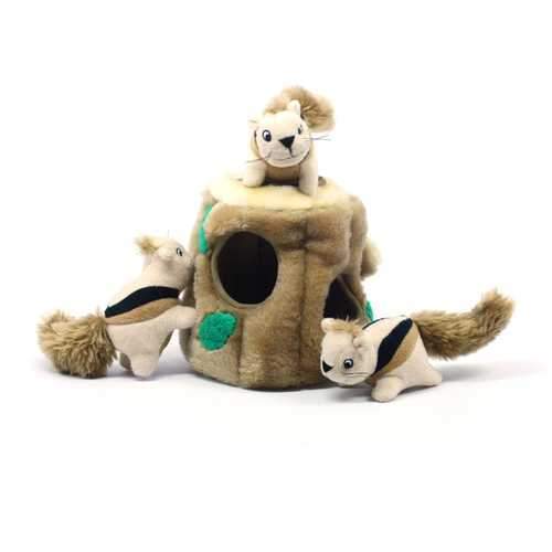 Hide-A-Squirrel Plush Dog Toy