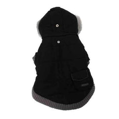 Pocket Dog Parka by Dogo - Black